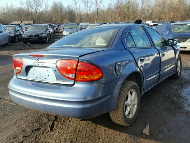 1G3NL52E4XC422560 - 1999 OLDSMOBILE ALERO GL BLUE photo 4