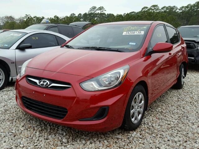 KMHCT5AE3EU192683 - 2014 HYUNDAI ACCENT GLS RED photo 2