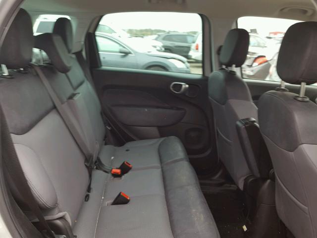 ZFBCFACH9EZ029120 - 2014 FIAT 500L LOUNG SILVER photo 6