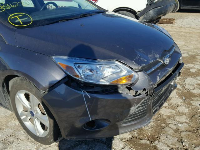 1FADP3F23EL381622 - 2014 FORD FOCUS SE GRAY photo 9