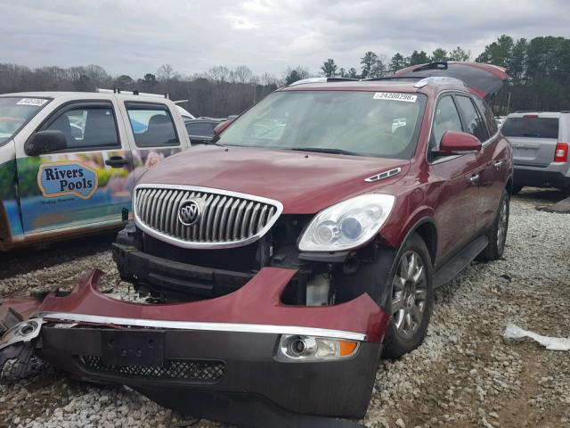 5GAKRBED8BJ169171 - 2011 BUICK ENCLAVE CX BURGUNDY photo 2