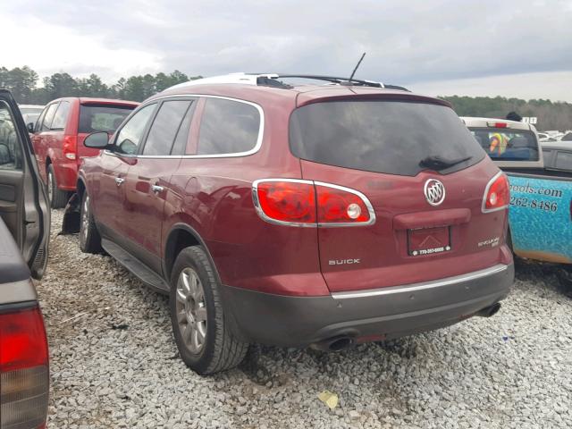 5GAKRBED8BJ169171 - 2011 BUICK ENCLAVE CX BURGUNDY photo 3