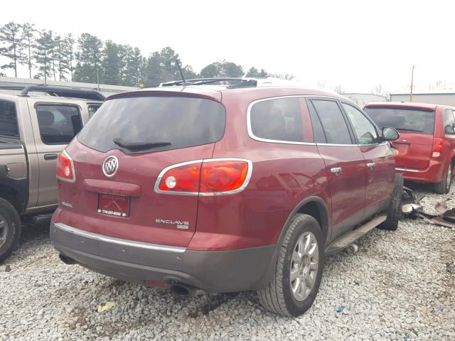 5GAKRBED8BJ169171 - 2011 BUICK ENCLAVE CX BURGUNDY photo 4