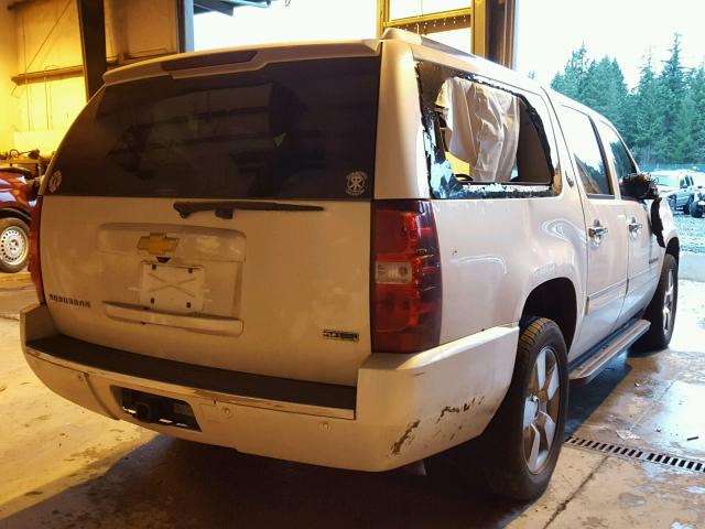 1GNUKKE34AR279841 - 2010 CHEVROLET SUBURBAN K WHITE photo 4