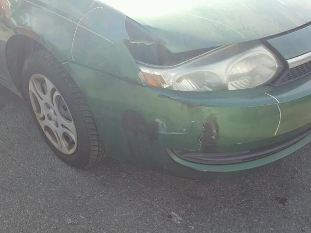 1G8AJ52F24Z227640 - 2004 SATURN ION LEVEL GREEN photo 9