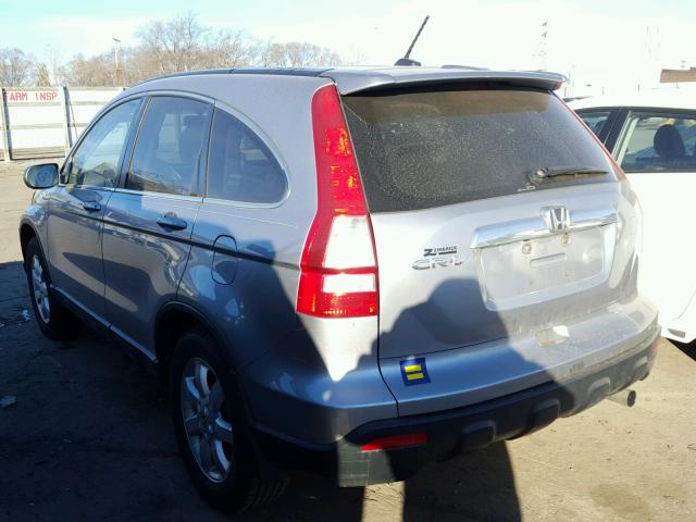 JHLRE48777C100819 - 2007 HONDA CR-V EXL GRAY photo 3