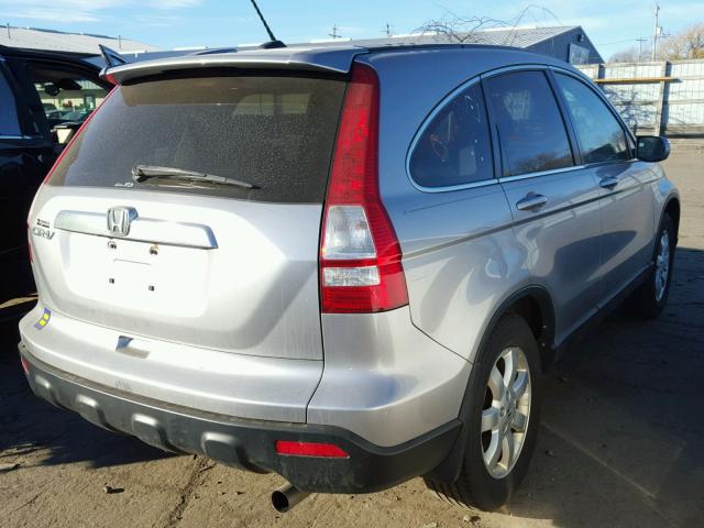 JHLRE48777C100819 - 2007 HONDA CR-V EXL GRAY photo 4