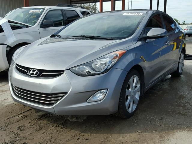 KMHDH4AE4CU465921 - 2012 HYUNDAI ELANTRA GL GRAY photo 2