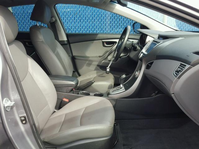 KMHDH4AE4CU465921 - 2012 HYUNDAI ELANTRA GL GRAY photo 5