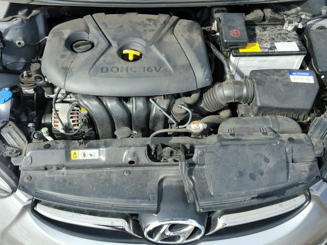 KMHDH4AE4CU465921 - 2012 HYUNDAI ELANTRA GL GRAY photo 7