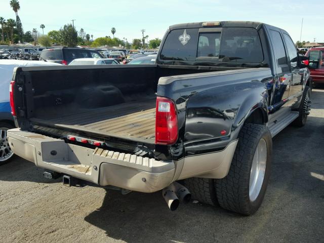 1FTWW32R38EA85730 - 2008 FORD F350 SUPER BLACK photo 4