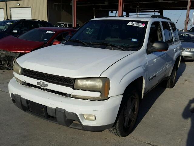 1GNDS13S622362279 - 2002 CHEVROLET TRAILBLAZE WHITE photo 2