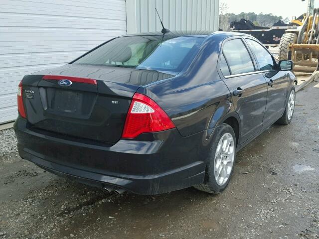 3FAHP0HA8BR237999 - 2011 FORD FUSION SE BLACK photo 4