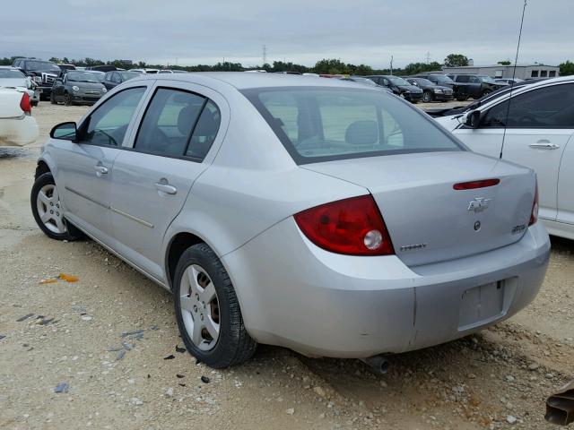 1G1AK52F757506509 - 2005 CHEVROLET COBALT SILVER photo 3