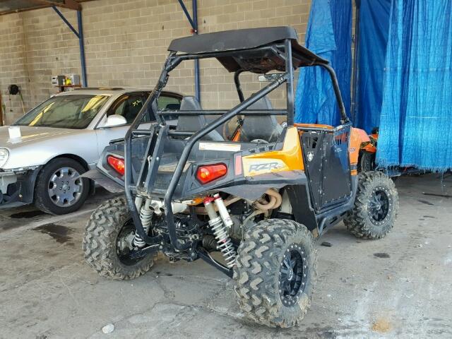 4XAVH76A6AD082437 - 2010 POLARIS RANGER RZR ORANGE photo 4