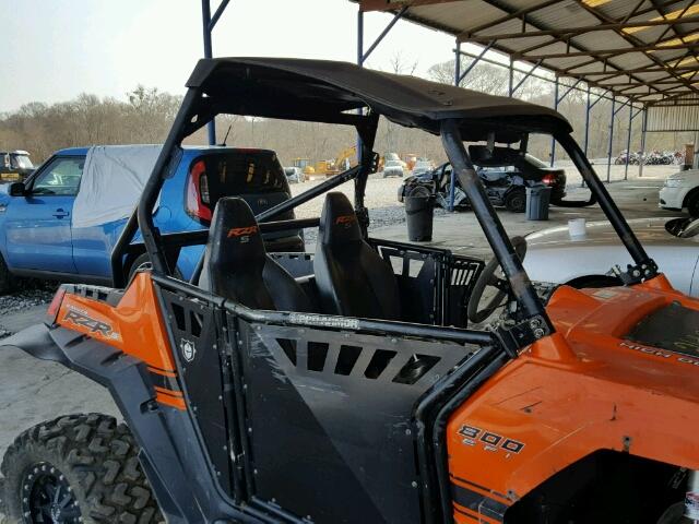 4XAVH76A6AD082437 - 2010 POLARIS RANGER RZR ORANGE photo 9