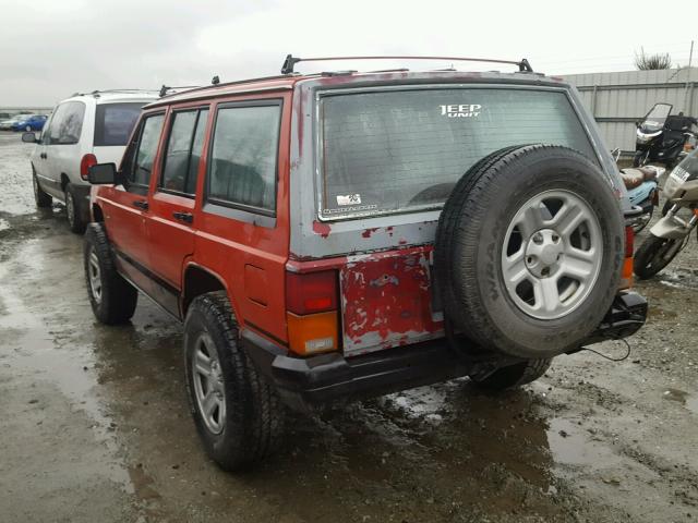 1JCUL7830FT010369 - 1985 JEEP CHEROKEE C ORANGE photo 3