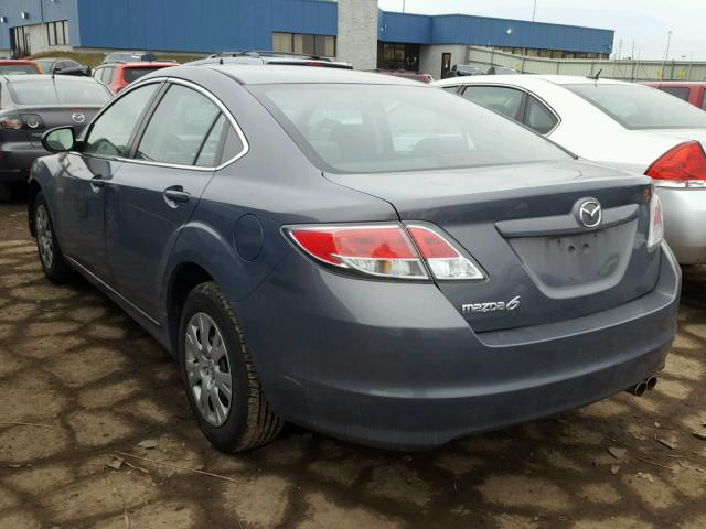 1YVHZ8BH0B5M22568 - 2011 MAZDA 6 I GRAY photo 3