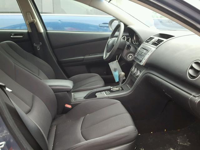 1YVHZ8BH0B5M22568 - 2011 MAZDA 6 I GRAY photo 5