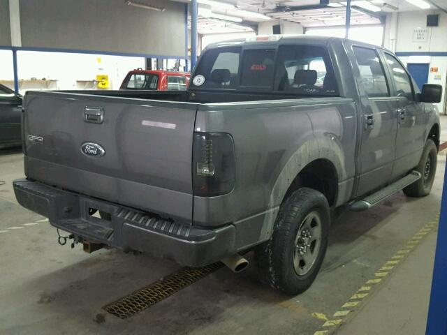 1FTPW14V97KD24572 - 2007 FORD F150 SUPER GRAY photo 4