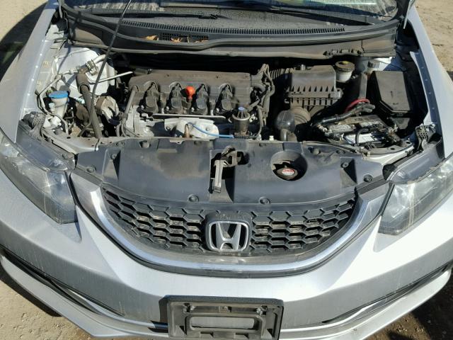 19XFB2E50EE008117 - 2014 HONDA CIVIC LX GRAY photo 7