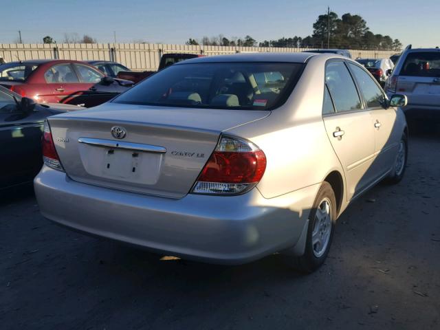 4T1BE32K86U163664 - 2006 TOYOTA CAMRY LE SILVER photo 4