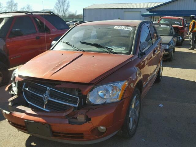 1B3HB78K77D198799 - 2007 DODGE CALIBER R/ ORANGE photo 2