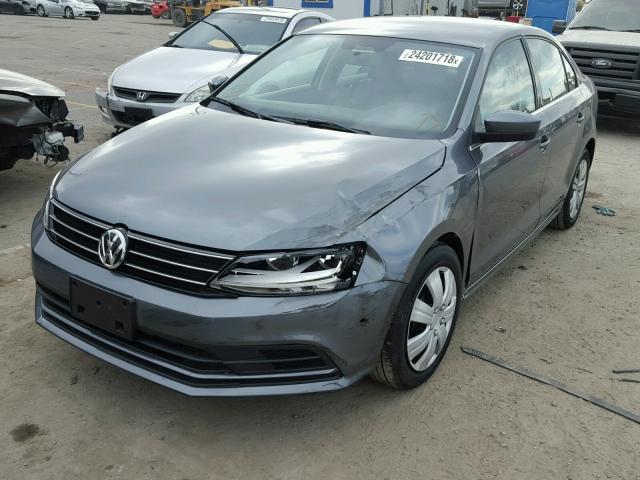 3VW2B7AJ9HM406965 - 2017 VOLKSWAGEN JETTA S GRAY photo 2