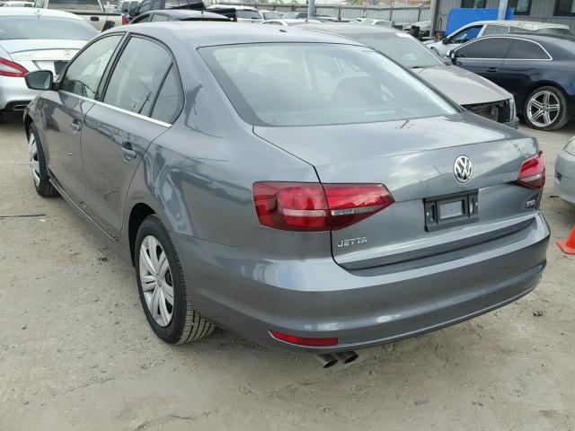 3VW2B7AJ9HM406965 - 2017 VOLKSWAGEN JETTA S GRAY photo 3