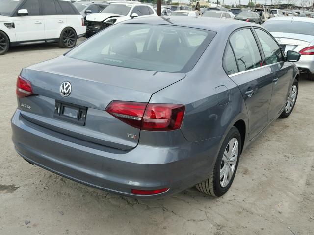 3VW2B7AJ9HM406965 - 2017 VOLKSWAGEN JETTA S GRAY photo 4