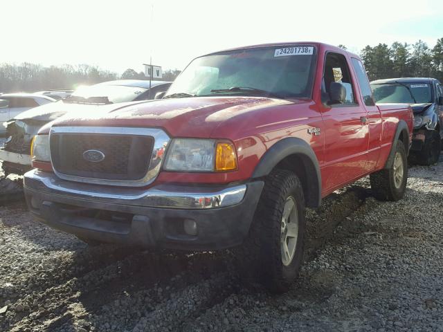 1FTZR45E74PB52881 - 2004 FORD RANGER SUP RED photo 2