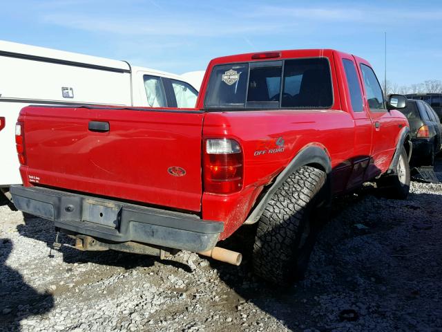 1FTZR45E74PB52881 - 2004 FORD RANGER SUP RED photo 4