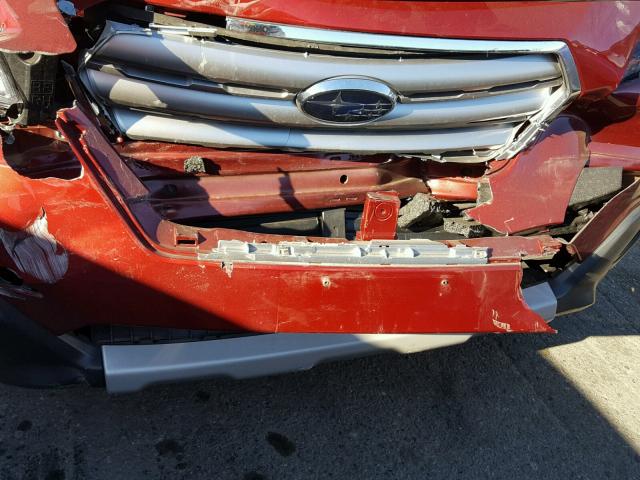 4S4BSANC7H3400462 - 2017 SUBARU OUTBACK 2. RED photo 9