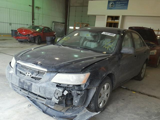 5NPET46C08H355643 - 2008 HYUNDAI SONATA GLS BLUE photo 2