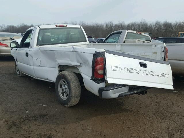 1GCEC14X54Z127287 - 2004 CHEVROLET SILVERADO WHITE photo 3