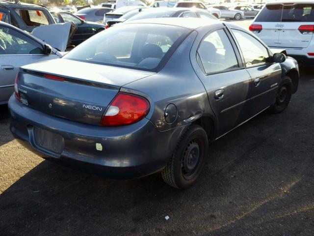 1B3ES46C51D268000 - 2001 DODGE NEON SE GRAY photo 4