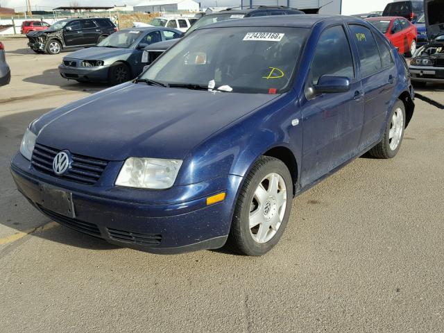 3VWSG29M81M018893 - 2001 VOLKSWAGEN JETTA GLS BLUE photo 2