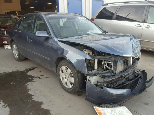 5NPET46C09H500794 - 2009 HYUNDAI SONATA GLS BLUE photo 1