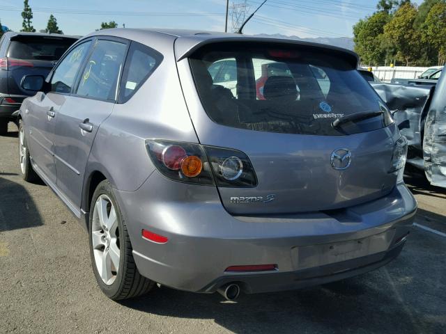 JM1BK144661451605 - 2006 MAZDA 3 HATCHBAC GRAY photo 3