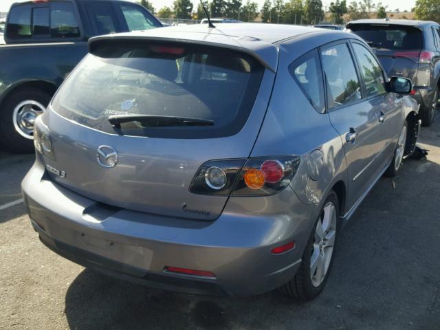 JM1BK144661451605 - 2006 MAZDA 3 HATCHBAC GRAY photo 4