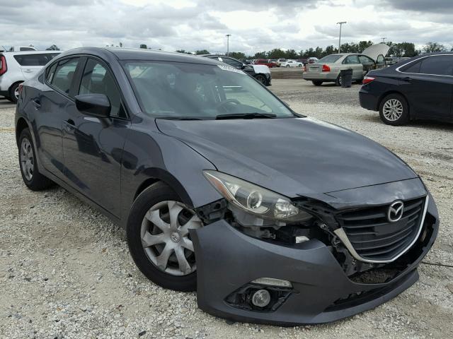 JM1BM1T70E1159064 - 2014 MAZDA 3 SV GRAY photo 1