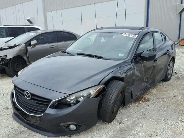 JM1BM1T70E1159064 - 2014 MAZDA 3 SV GRAY photo 2