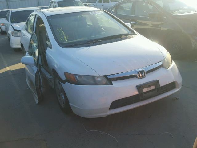 1HGFA16886L055962 - 2006 HONDA CIVIC EX WHITE photo 1