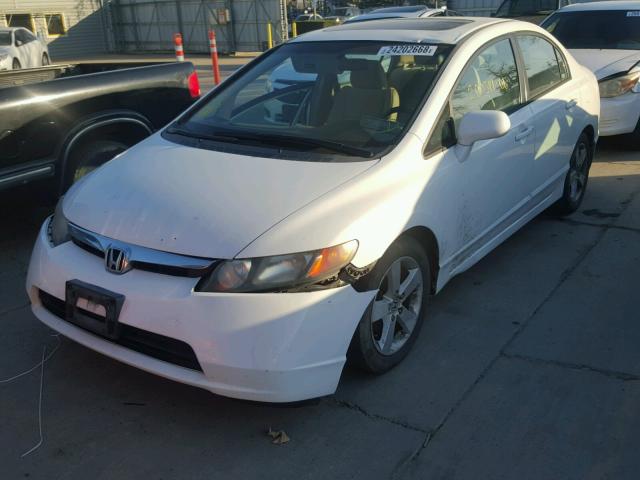 1HGFA16886L055962 - 2006 HONDA CIVIC EX WHITE photo 2