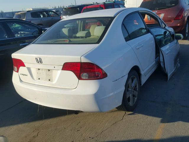 1HGFA16886L055962 - 2006 HONDA CIVIC EX WHITE photo 4