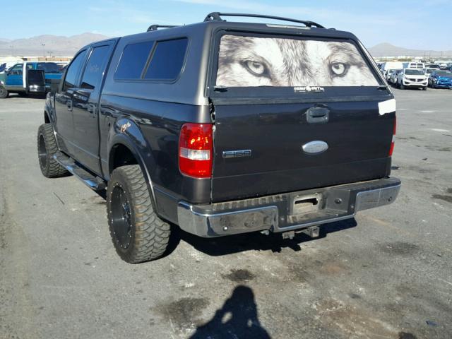 1FTPW14566FA43515 - 2006 FORD F150 SUPER CHARCOAL photo 3