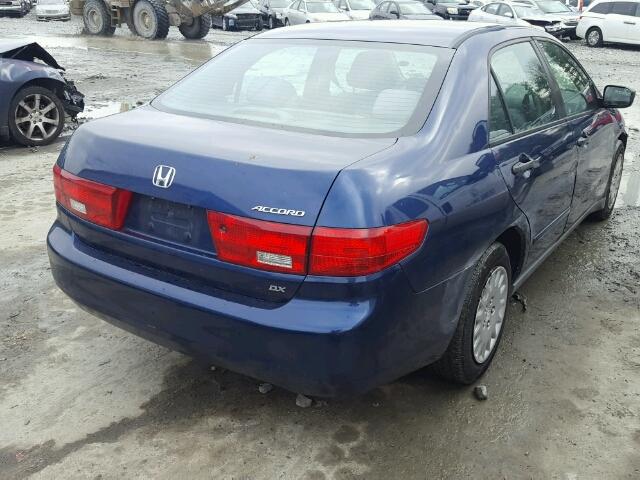 1HGCM56195A067181 - 2005 HONDA ACCORD DX BLUE photo 4