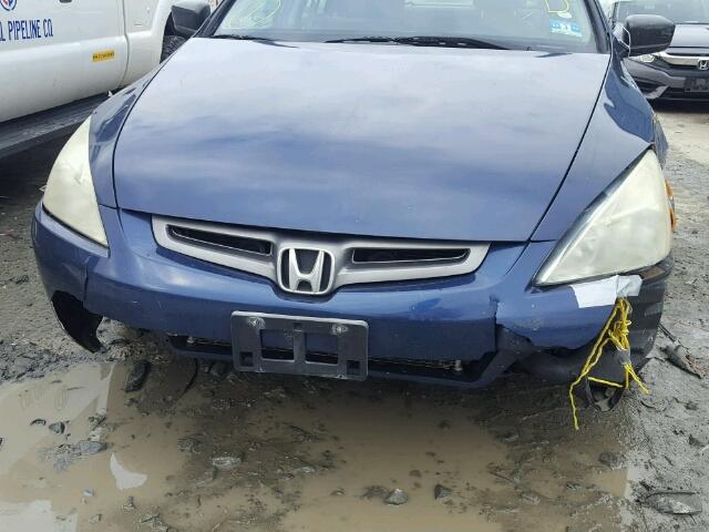 1HGCM56195A067181 - 2005 HONDA ACCORD DX BLUE photo 9