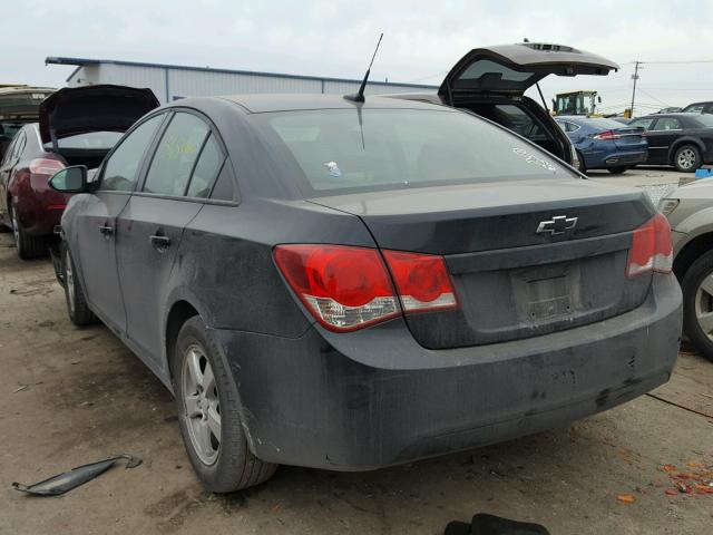 1G1PF5SC7C7365703 - 2012 CHEVROLET CRUZE LT BLACK photo 3