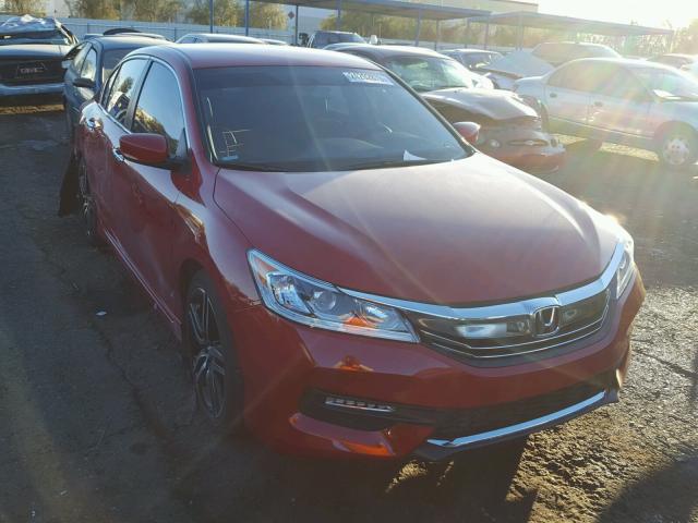 1HGCR2F51GA182587 - 2016 HONDA ACCORD SPO RED photo 1